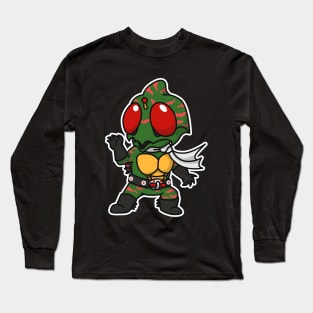 Kamen Rider Amazon Chibi Style Kawaii Long Sleeve T-Shirt